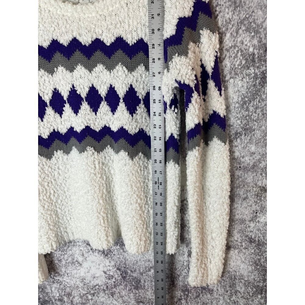 Arizona Sweater Womens M Christmas Vintage Fair Isle Knit Pullover Snow Ski Warm - Picture 8 of 14